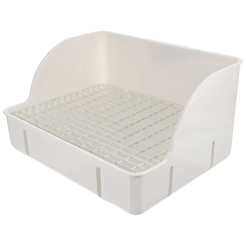 Rabbit Potty Pet Bedpan Bunny Cage Toilet Large Washable Dog Cat Pee Pads Plastic for Bunnies Pets