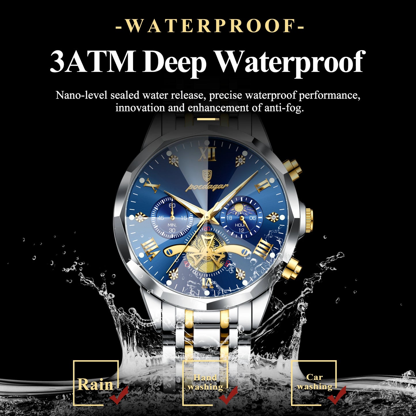 Low Price Sales are Limited Luxury Men Watch Top Original Waterproof Luminous Chronograph 13 Colors Man Wristwatch Stainless Steel Quartz Men's Watches Luxury Gift for Boyfriend Husband