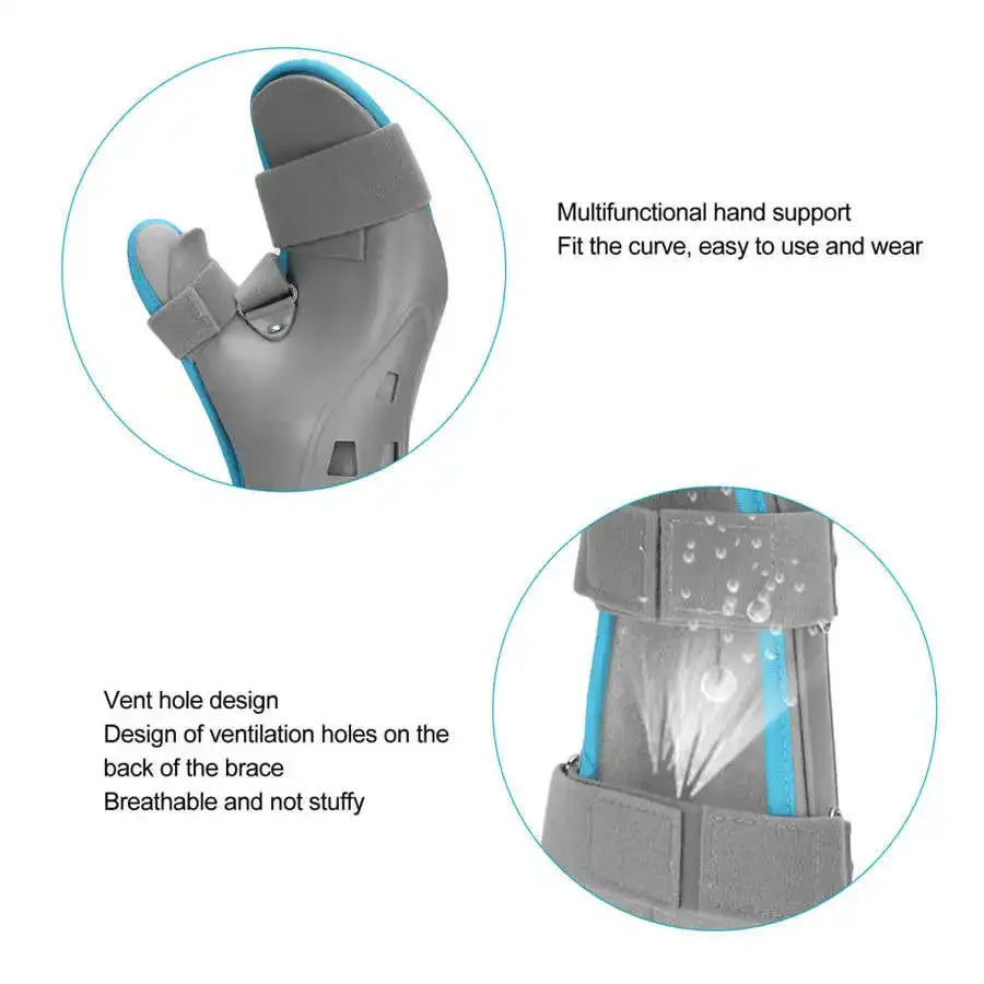 Wrist Support Brace Adjustable Hand Fracture Fixed Strap Sprain Carpal Tunnel Splint Posture Corrector Bandage Joint Pain Relief Medical Accessories Health Care Supplies