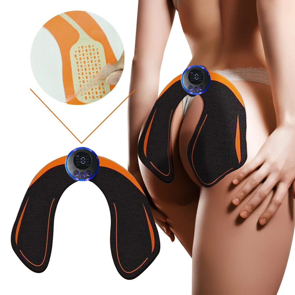 NEW Arrivals Electric Hip Fitness ABS Training Patches Buttocks EMS Muscle Stimulator Muscle Exercise Instrument Body Slimming Massager Sports Accessories