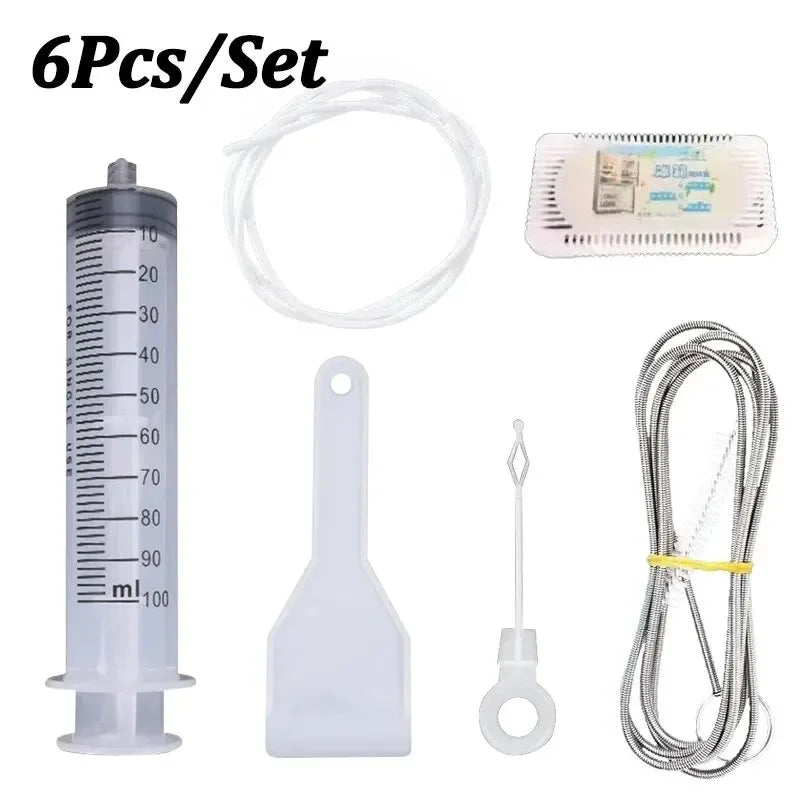 NEW 5PCS Set Refrigerator Drain Hole Clog Remover Fridge Hole Brush Water Outlet Cleaner for Household Clean Dredge Cleaning Tools