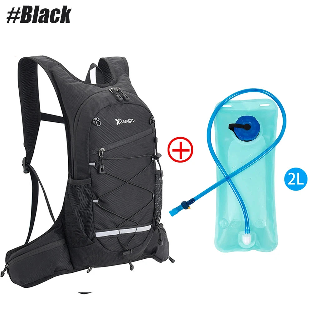 NEW Arrivals 3PCS Set Women Men Outdoor Travel Trail Running Hiking Climbing Camping Cycling Ultralight Backpack Hydration Jogging Vest Breathable Marathon Bicycle Bag Water Bottle 500ML