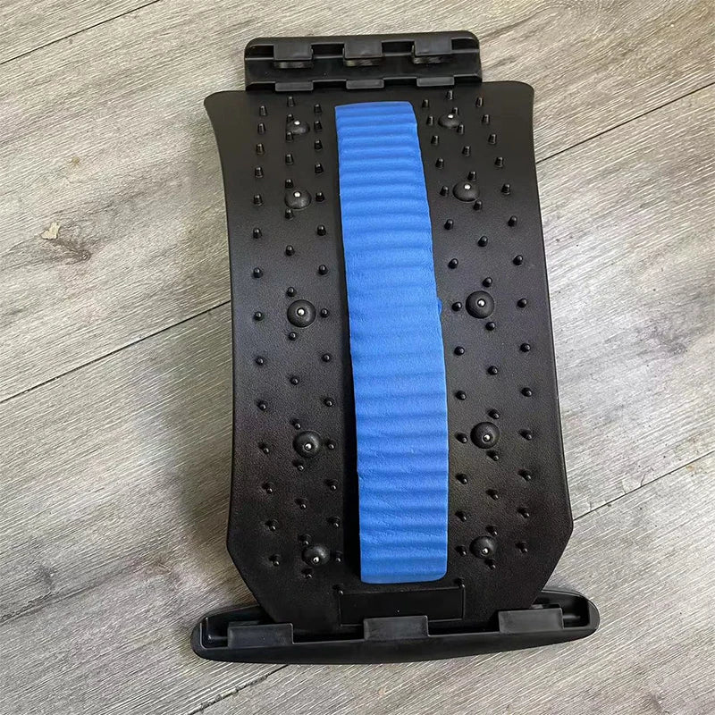 NEW Arrivals Blue/Pink Color Back Magnetic Massager Stretcher Equipment Massage Tools Massage Magic Stretch Fitness Lumbar Support Relaxation Spine Pain Relief Home Sports Supplies