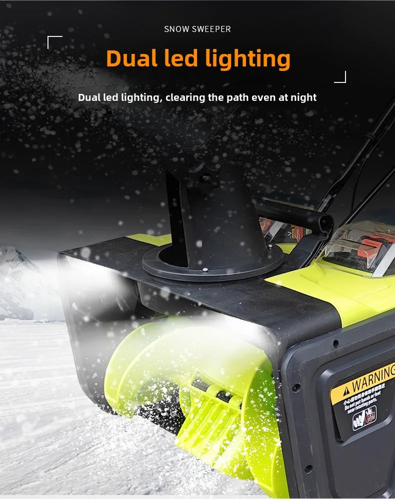 NEW Arrivals Electric Snow Plow Household Snow Courtyard Clearing Small Road Property Community Multi-Functional Hand Push Plow Artifact Thrower