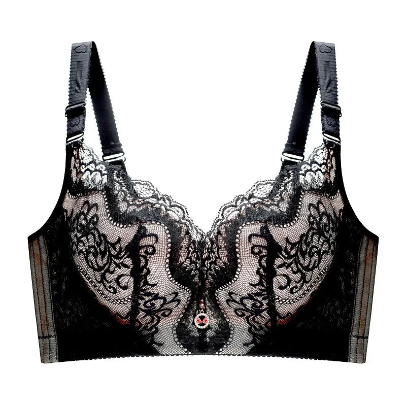 NEW Arrivals 6 Colors Women Sexy Lace Bras Push Up Palm Tattoos on Tops Fat MM Thin Cup Thin Push Up Bra Adjustable Sexy Plus Size C D E Cup Lingerie Bra Ladies Sexy Underwear Supplies