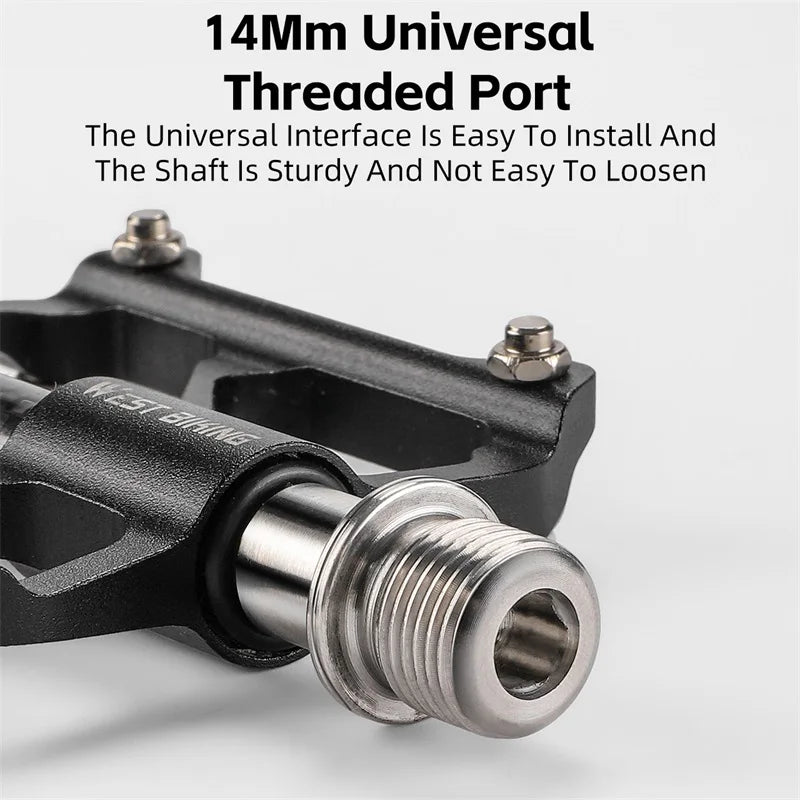 NEW Arrivals 3 Colors MTB Titanium Shaft Pedal Ultralight Mountain Bicycle Carbon Fiber Pedal 3 Bearings Road Bike Professional Pedal Anti-Slip Racing Cycling Pedals.