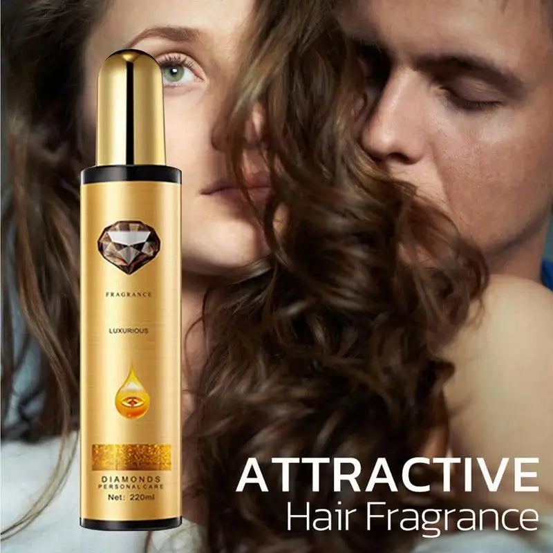220ml Golden Lure Pheromone Hair Oil Care Essential Smooth Hair Care Essence Leave-in Hair Perfume Spray Long Lasting Fragrance
