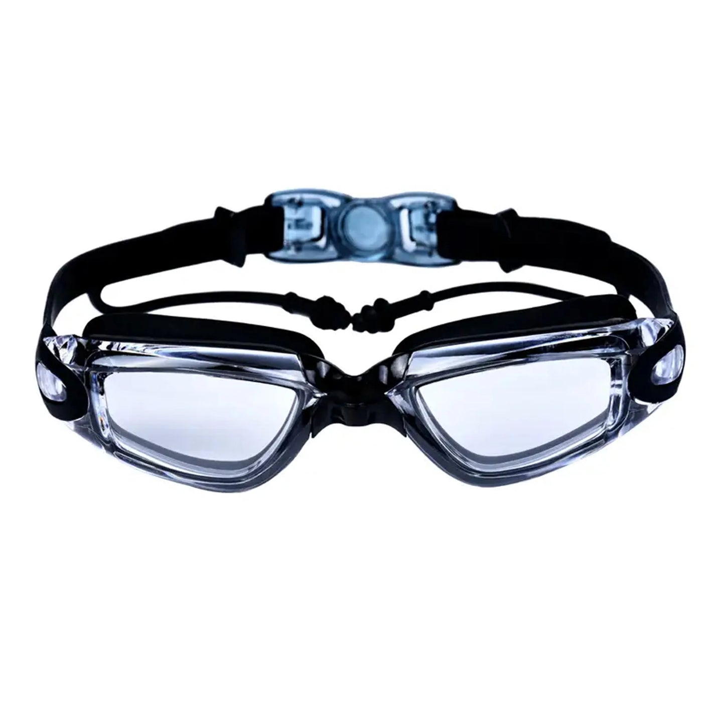 NEW 4 Colors Adult Swimming Goggles High Definition Swimming Water Pool Beach Goggles Non-Eye-Proof Silicone Earplugs Large Frame Anti-Fog Professional Waterproof Nose Ear Protection Set