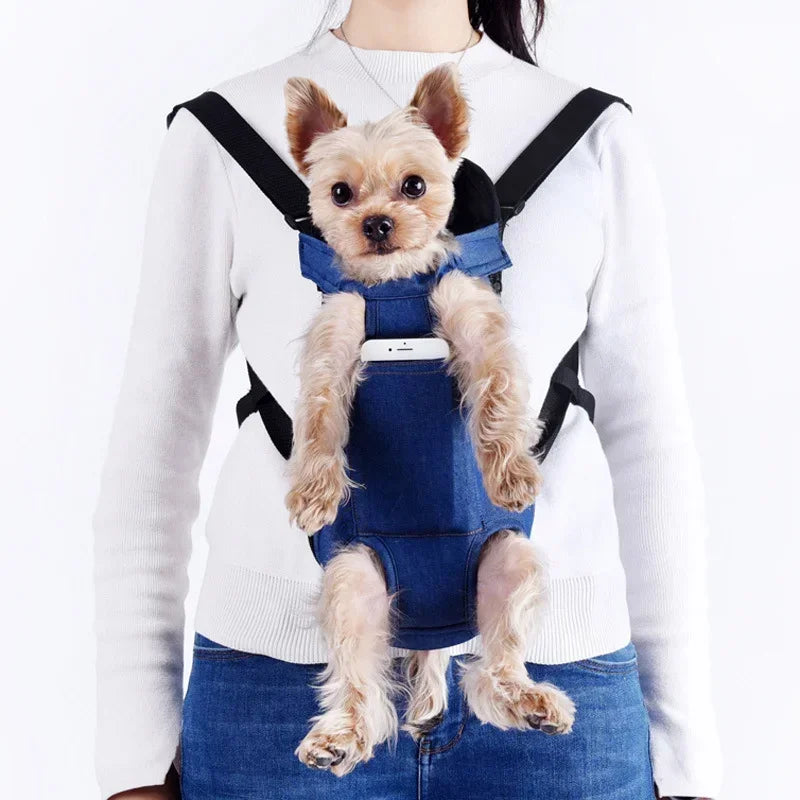 NEW Arrivals Adjustable Cat Dog Carrier Bag Pet Double Shoulder Backpack Portable Bag Outdoor Travel Camping Hiking Chest Strap Bag Pets Accessories