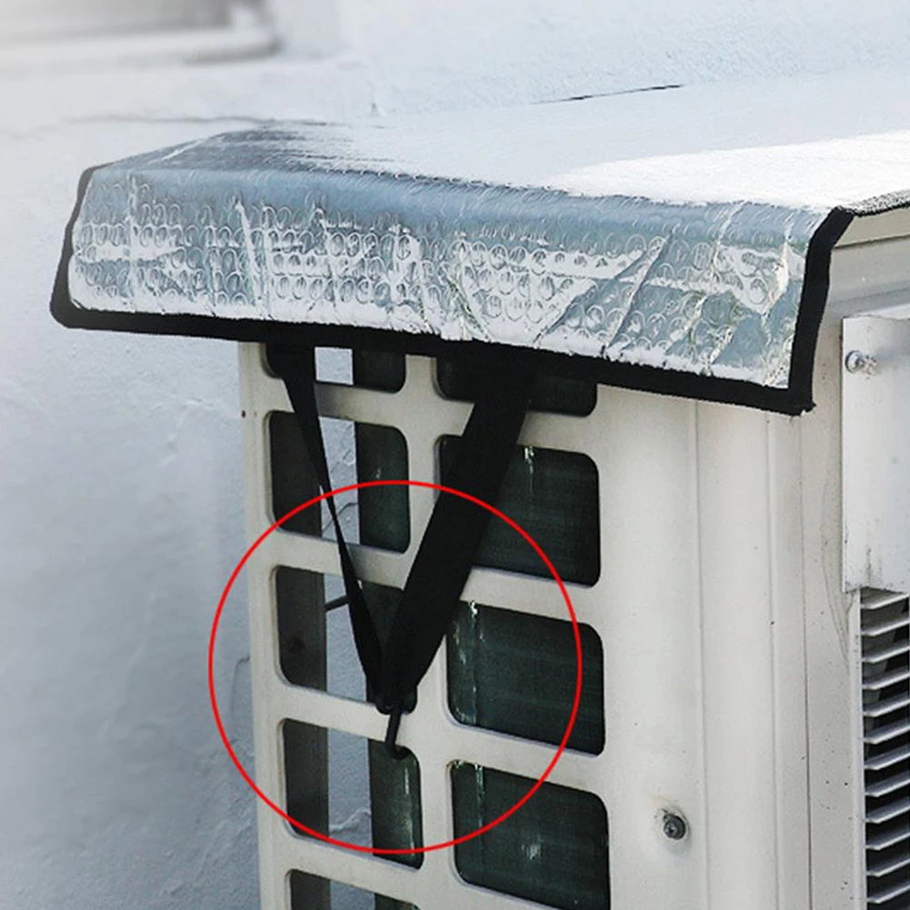 NEW Arrivals 46x95CM Air Conditioning Cover Outdoor Sun Rainproof Anti-Dust Anti-Snow Cleaning Cover Home Air Conditioner Keep Cleaning Tool for Home Office Shopping Stores