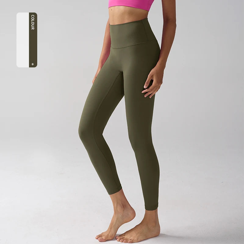 NEW Arrivals S-XL 20 Colors High Waist Naked Feeling Leggings Women Fitness Running Yoga Leggings Pants Energy Gym Tight Leggings Casual Workout Leggings