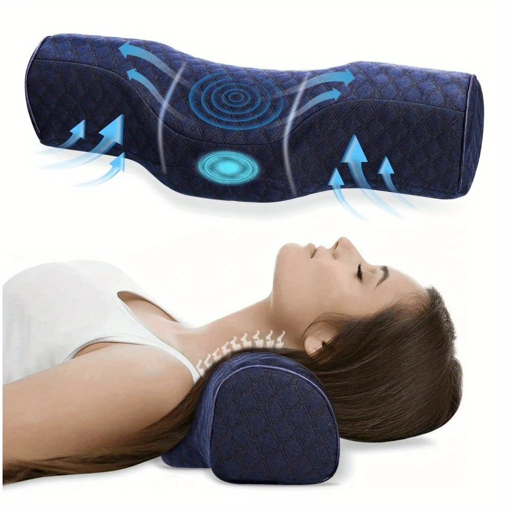 NEW Arrivals Orthopedic Neck Pillow: Superior Cervical Support Soft Memory Foam, Breathable Washable, Ideal for Every Sleeper Pain Relief Relaxation Accessories Health Care Supplies