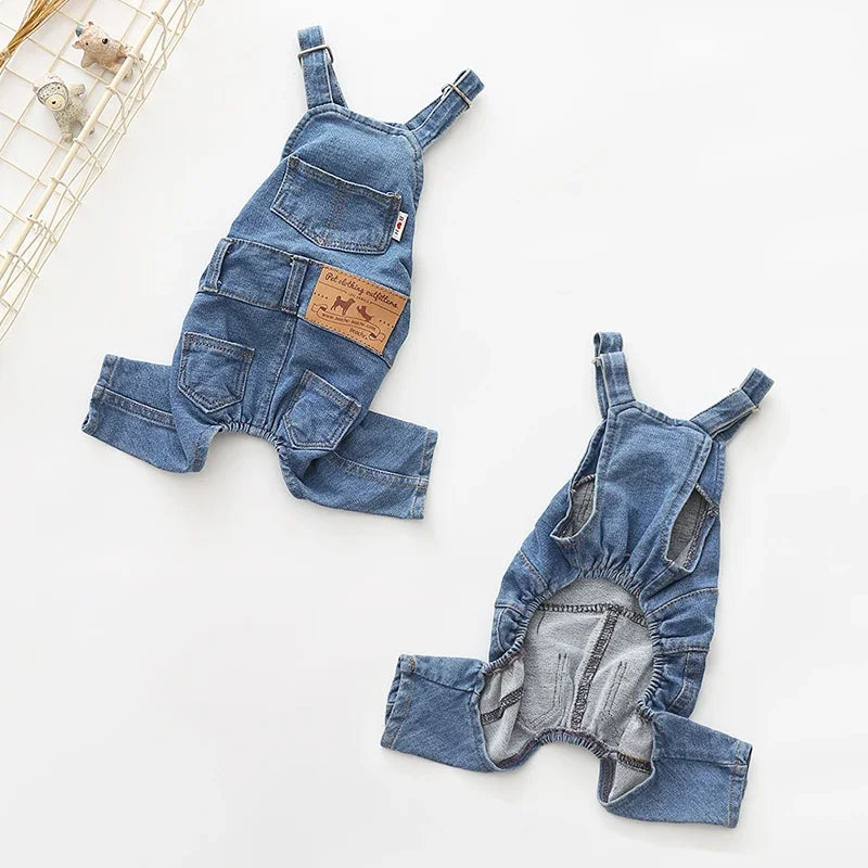 S-XXL French Bulldog Clothing Denim Pet Dog Clothes Jumpsuits Autumn Winter Dogs Pets Clothing for Dog Coat Jacket Ropa Para Perro