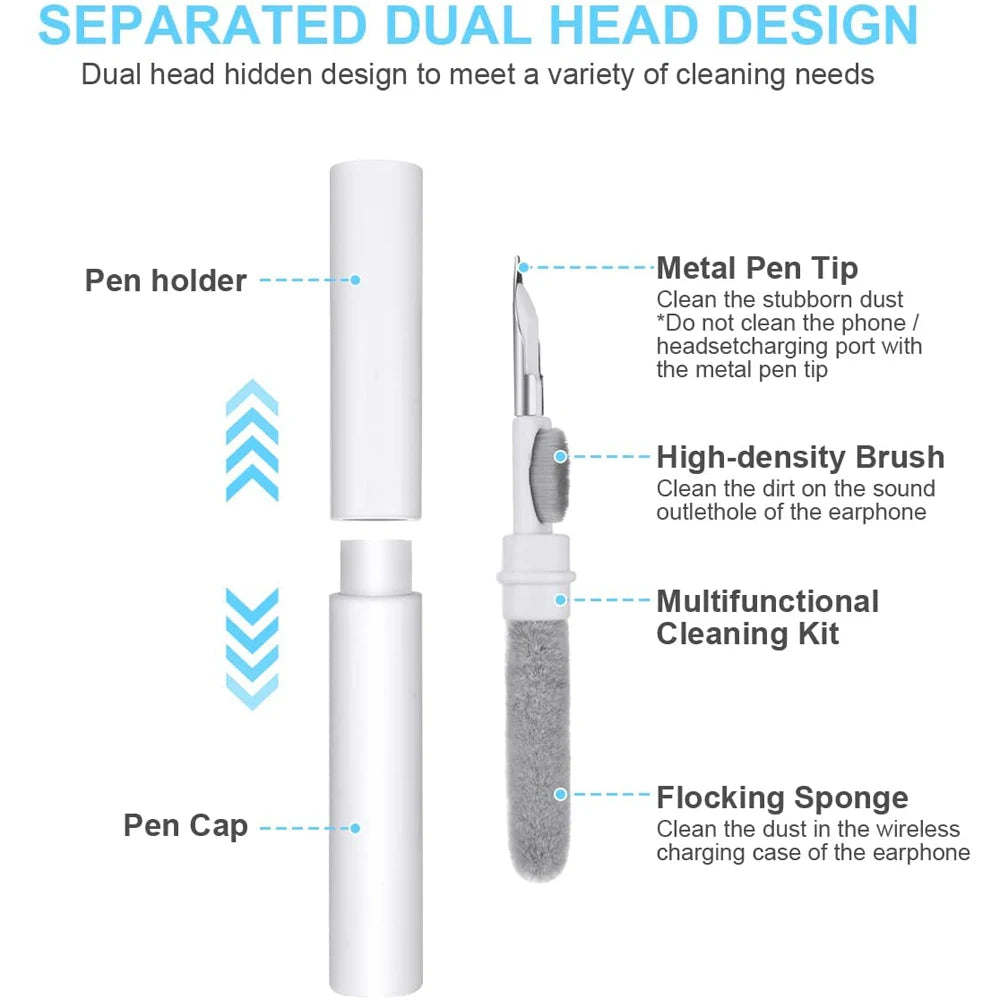 NEW Bluetooth Earphone Cleaning Kit Accessories for Air Pods Pro 1 2 3 Earbuds Case Cleaning Pen Brush Tools for Samsung Xiaomi Apple Huawei Electronic Supplies