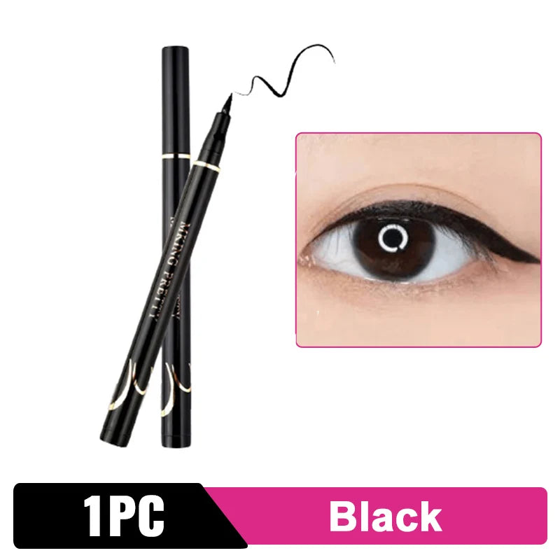 Liquid Eyeliner Quick-Dry Waterproof Eyeliner Pencil 36H Long-Lasting Black Liquid Eye Liner Pen Makeup Cosmetics Tool Beauty