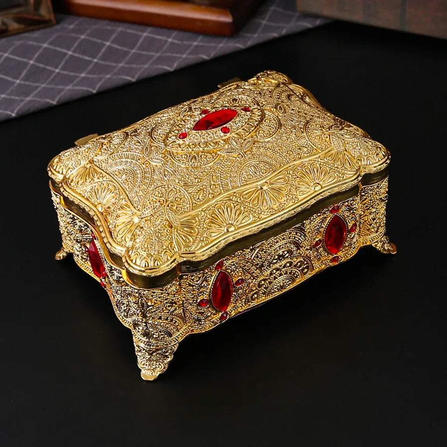 NEW Arrivals 9 Colors/Patterns European Jewelry Box, Necklace, Earrings, Rings Cosmetics Storage, Desktop Decorative Ornaments, Suitable for Wedding Birthday Wife Girlfriend Valentine's Day Gifts.