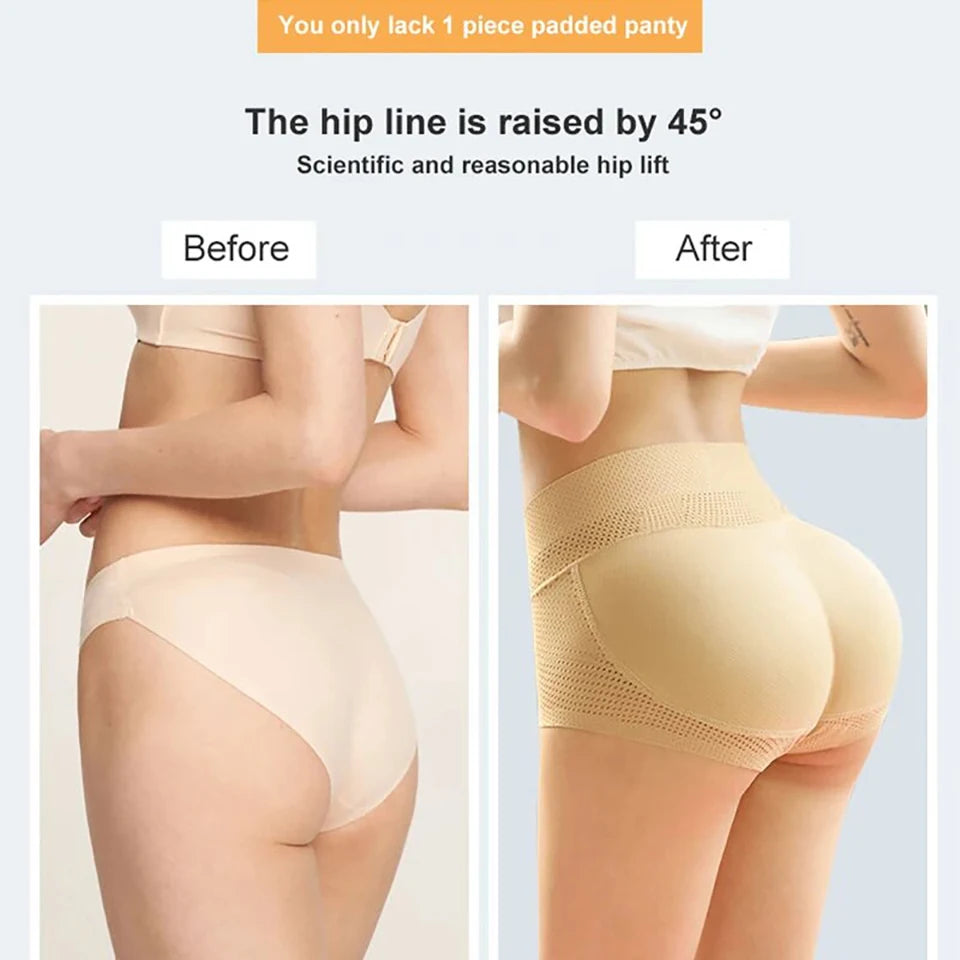 Hot Sale Butt Lifter Shaper Panties Women Hip Enhancer Shapewear High Waist Fake Buttocks Push Up Control Panties Padded Underwear Briefs Female Ladies High Quality Fashion Underwear Supplies