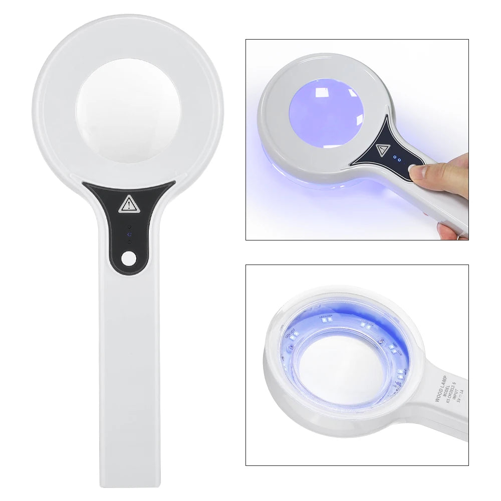 NEW Arrivals Woods Lamp Skin Analyzer For Skin UV Magnifying For Beauty Facial Testing Wood Lamp Light Skin Analysis Detection Personal Care Accessories Skin Care Supplies