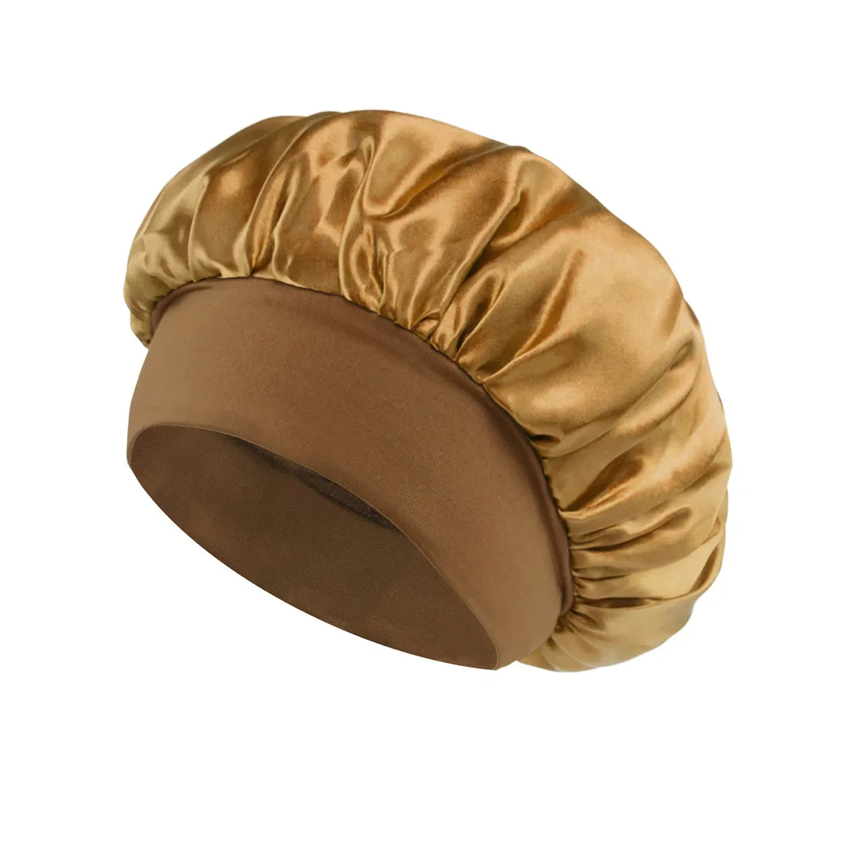 NEW Arrivals 13 Colors Soft Silk Satin Lined Bonnet Large Satin Hair Bonnet Household Sleep Shower Cap Hair Wrap Cover for Long Hair Ladies Beauty Salon Spa Tools Women Hair Care Accessories