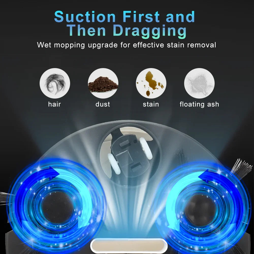 NEW Arrivals 3 in 1 Set Fully Automatic Sweeping Robot Suction And Sweeping Mop Household Lazy Person Intelligent Three In One Sweeping Machine Home Office Cleaning Supplies