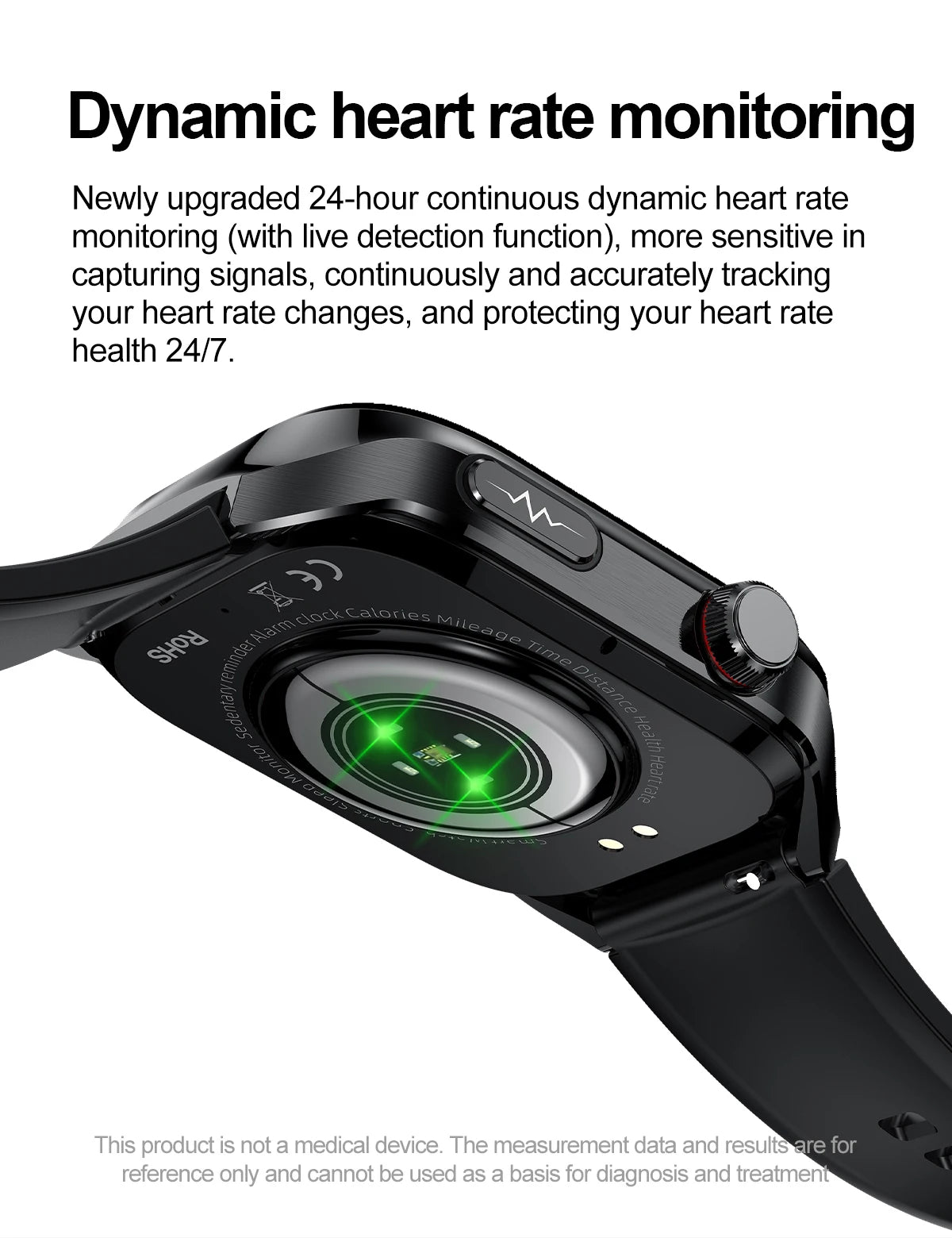 NEW Arrivals Micro Physical Examination ECG Smart Watch Women Men Uric Acid Body Fat Five Organ BP Health Watches HD Call Smart Bracelet Health Care Supplies