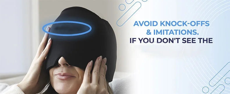 NEW Arrivals Relief Headgear Migraine Head Pain Relief Cap Gel Ice Cap Single Layer Headgear Ice Pack Headgear Relief Stretchable Compress Hood Massage Accessories Health Care Supplies