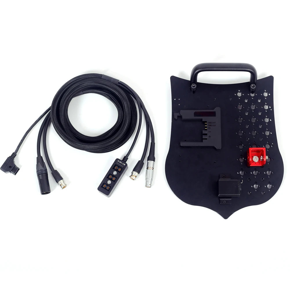 NEW Professional V-Mount B-Mount Battery Power Back XLR 3Pin Power Output Handle Fixing Plate for ARRI S35 Mini LF Camera is Used Separate Outdoor