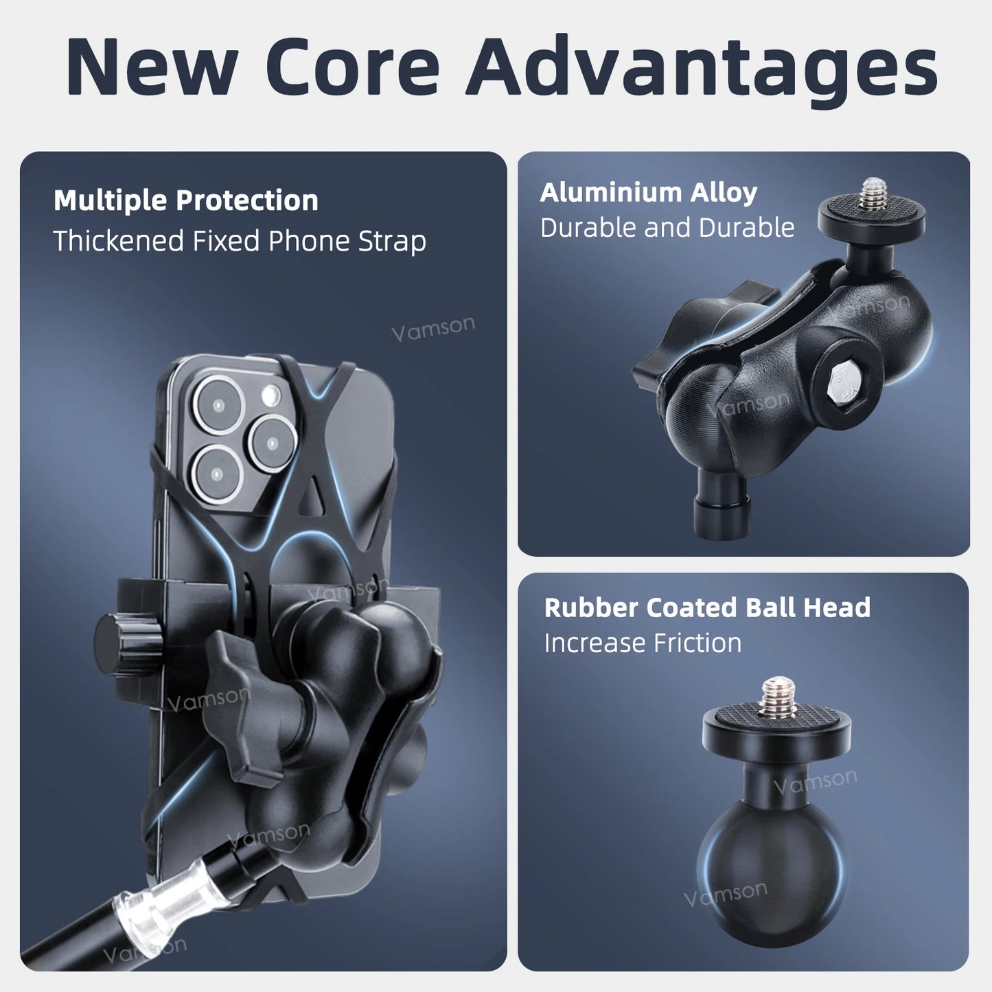 NEW Arrivals Front Rear Mobile Phone Riding Bike Telescopic Monopod Bicycle Selfie Stick for Insta360 iPhone Huawei Xiaomi Samsung Accessories