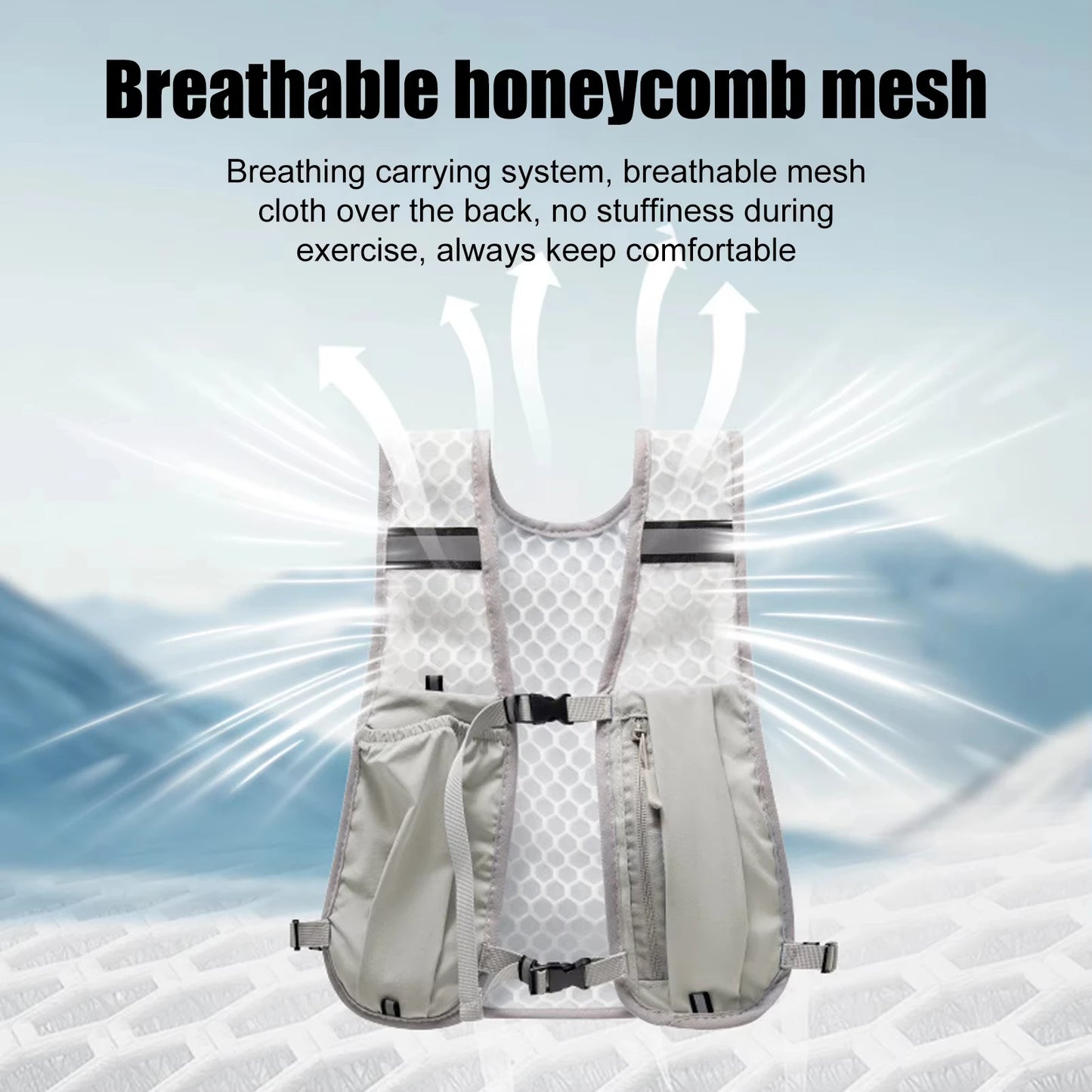 NEW 5 Colors Cycling Running Hydrating Vest Ultralight Breathable Hydrating Backpack Bicycle Water Bag Outdoor Hiking Marathon Sports Vest