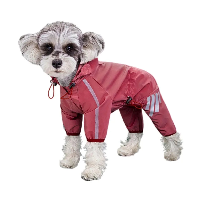 Dog Rain outerwear Reflective Waterproof Pet Clothes for Chihuahua Maltese Rain Small Medium Dogs suit Dogs Overalls