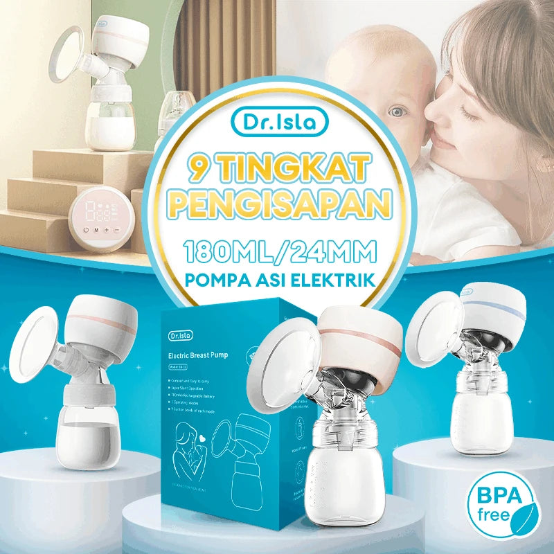 Dr.isla Automatic Electric Breast Pump USB Chargable Portable Breast Pump Silent Powerful Suction Breast Pump BPA Free