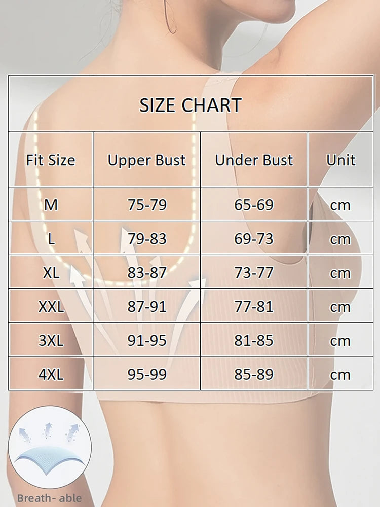 NEW Arrivals M-4XL Plus Size 4PCS/Set Seamless Bras for Women Female Full Cup Wireless Soft Sleepwear Ladies Push Up Sexy Lingerie Plus Brassiere Ladies Top Quality Underwear Sets