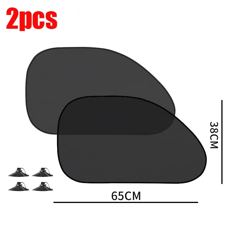 1/5PCS Car Window Sunshade Cover Sun UV Protection Auto Front Rear Black Window Curtain Side Glass Mesh Sunshades Accessories