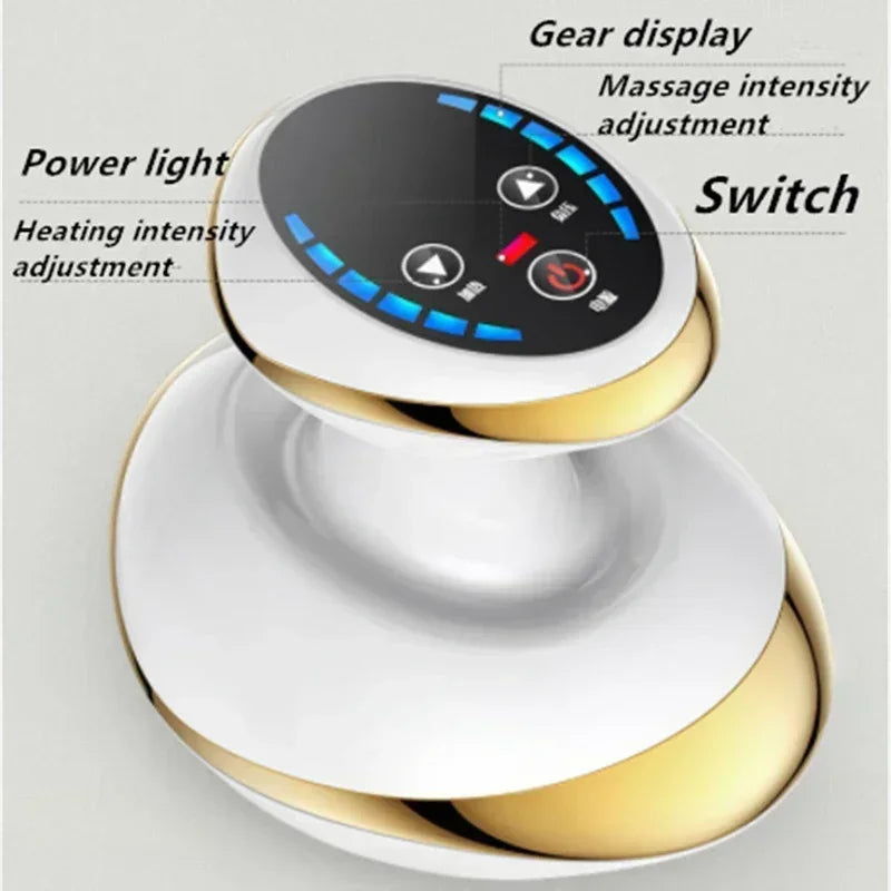 NEW Arrivals Home Electric Gua-Sha Scraping Massage Cupping Body Massager Vacuum Cans Suction Cup Heating Fat Burner Anti-Cellulite Massager Skin Care Supplies