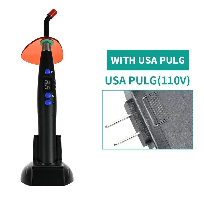 NEW Arrivals Dental Wireless Curing Light Resin Solidification 5W≥1200mw/c㎡ 440-480nm Wavelength Curing Machine With LED Screen Teeth Mouth Hygiene Tools Health Care Supplies