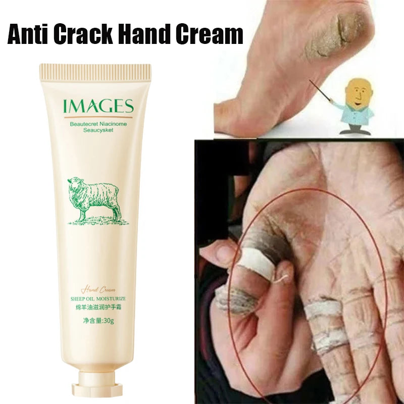 Horse Oil Anti-crack Repair Hand Cream Wrinkle Remover Foot Heel Cracked Nourish Hand Lotion Anti-Aging Whitening Skin Care