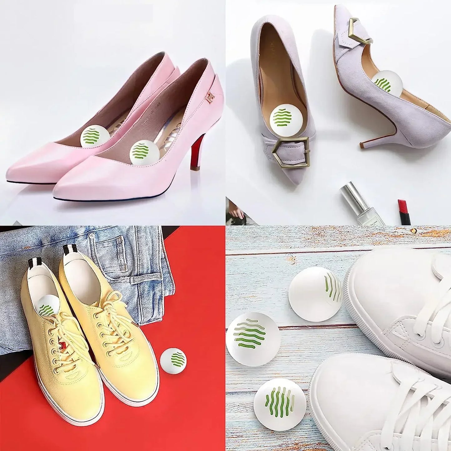 NEW Arrivals 36PCS Set Korean Shoes Deodorant Balls Freshener Shoes Fragrance Essential Footwear Scent Shoe Closet Gym Bag Locker and Cars Deodorizer Shoes Accessories