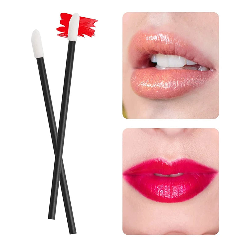 500/1000PCS Lip Wands Applicators Disposable Lip Brush,Lipstick Brush Lip Gloss Applicator Wands,Makeup Applicator Beauty Tool