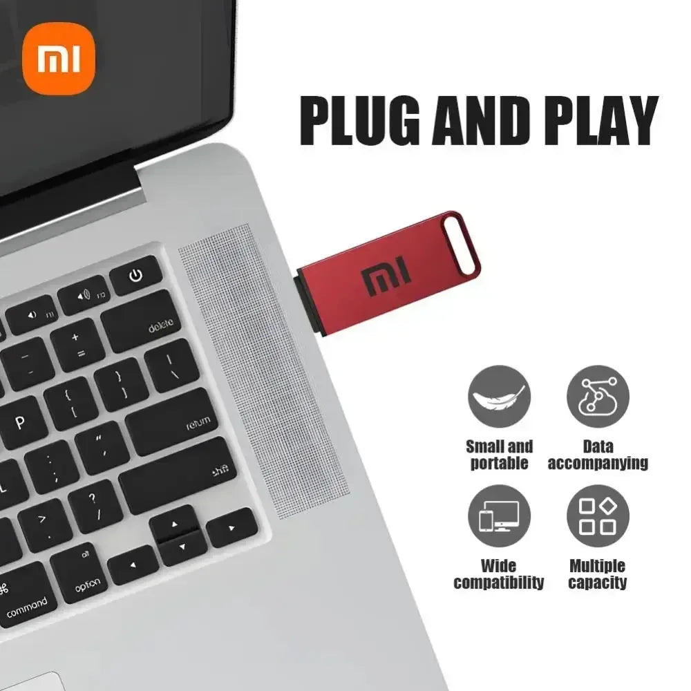 Xiaomi USB 16TB OTG Metal USB 3.1 Pen Drive Key 2TB 4TB Type C High Speed Pen Drive Mini Flash Drive Memory Stick Waterproof