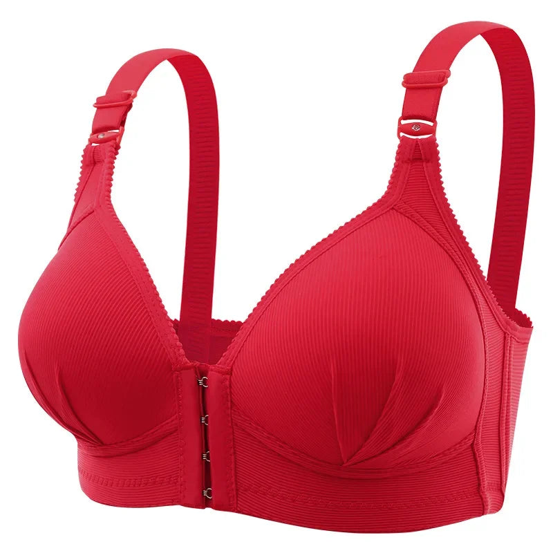 New Arrivals 5 Colors Front Button Breastfeeding Bra without Steel Ring Thin Size Comfortable and Traceless Pregnant Women's Bra