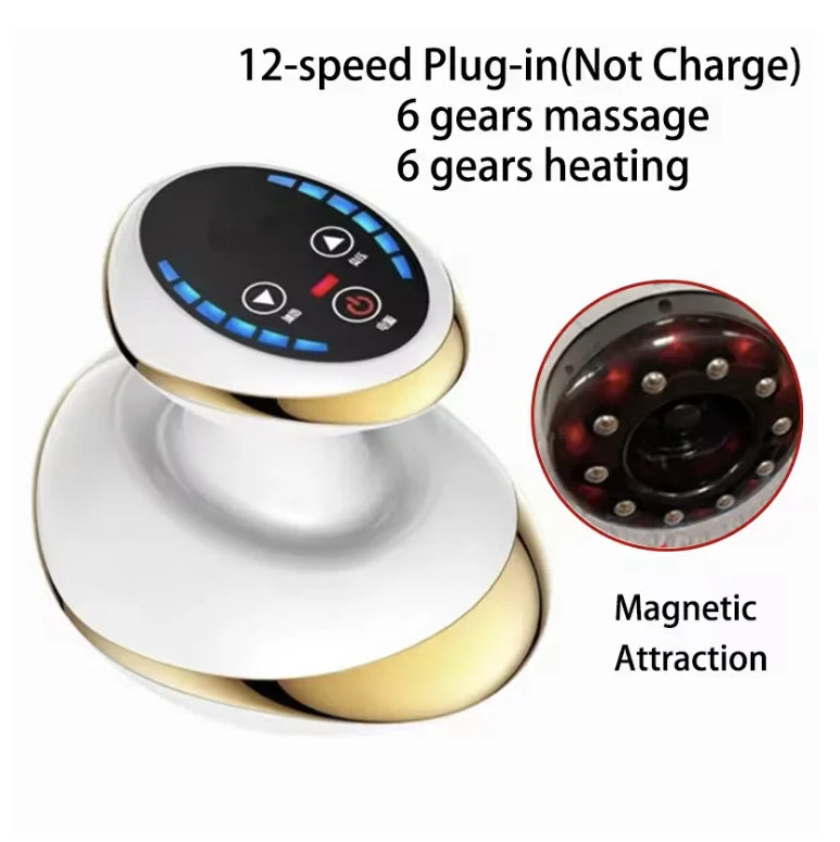 NEW Arrivals Home Electric Gua-Sha Scraping Massage Cupping Body Massager Vacuum Cans Suction Cup Heating Fat Burner Anti-Cellulite Massager Skin Care Supplies