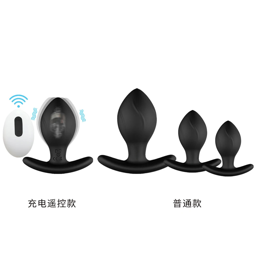 Wireless Remote Control Vibration Masturbation Silicone Anal Plug Masturbator Vibrator Dildo Female Sex Toy Male Adult Products