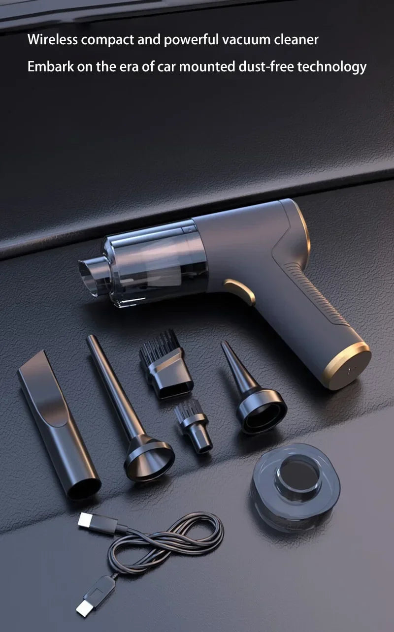 NEW Arrivals Xiaomi Car Vacuum High Pressure Cleaner 2-in-1 Set with 3 Filters Portable 99000Pa Wireless Car Vacuum Cleaner Handheld Home Car Dual Use Car Vacuum Cleaners