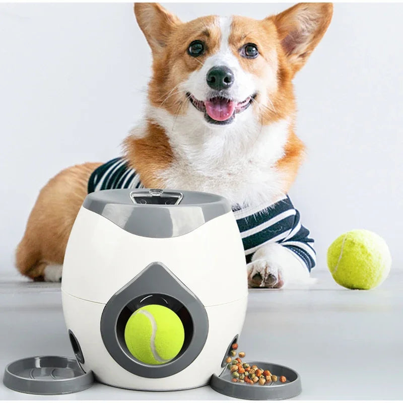 NEW Arrivals Smart Ball Launcher Feeder Training Reward System for Dogs Interactive Puzzle Toy for Indoor Outdoor Puppy Exercise Behavior Training Pets Gaming Supplies