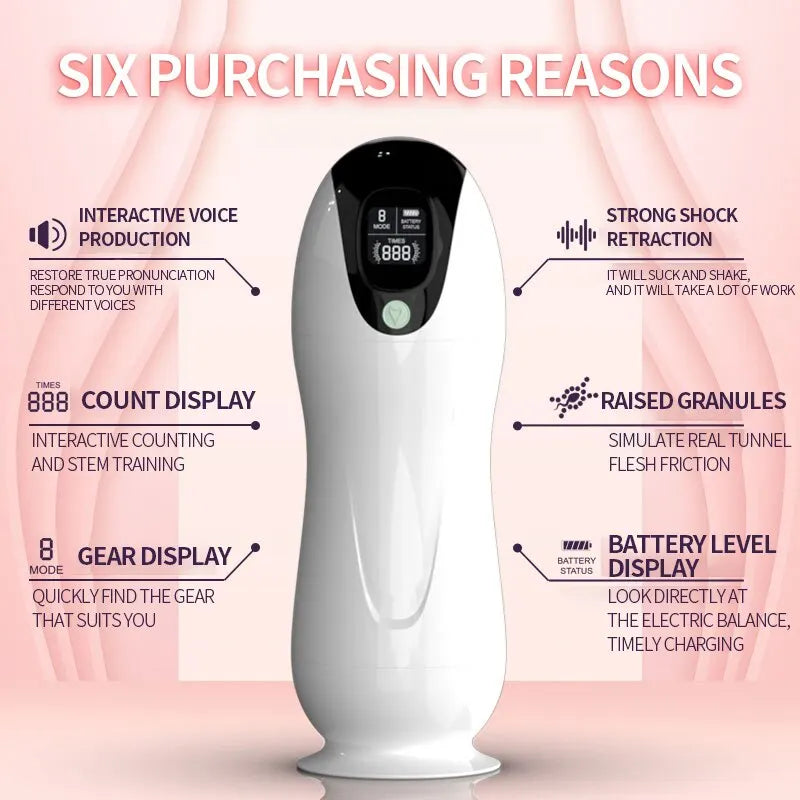 Adult Men's Suction Simulation Channel Masturbator Vagina Oral Vacuum Suction Masturbation Toy Penis Aircraft Cup Male Adult Sex Toy