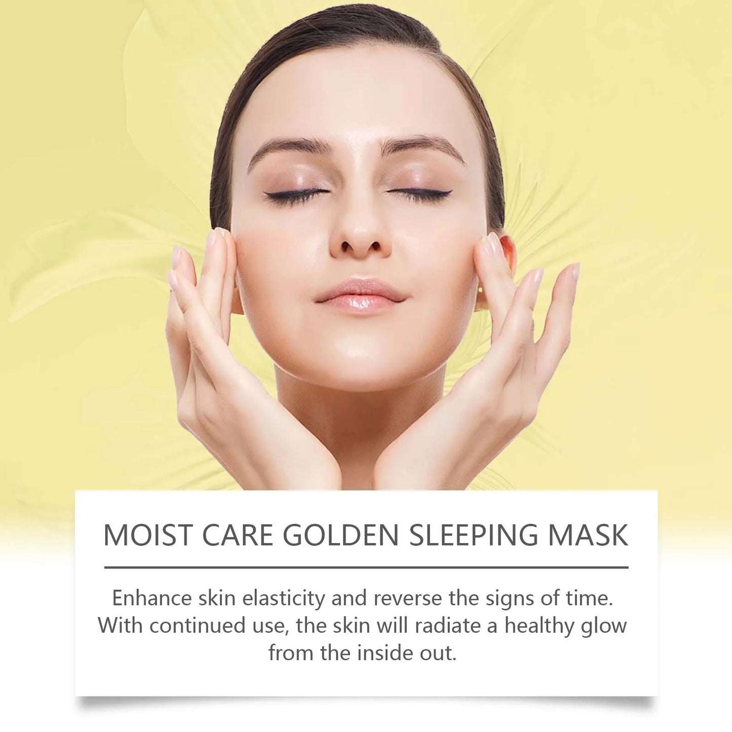 NEW Arrivals 3PCS Set Korean 24K Gold Sleeping Masks Moisturizing Shrinkage Pore Lift Firm Fade Fine Lines Niacinamide Brightening Facial Skin Facial Masks