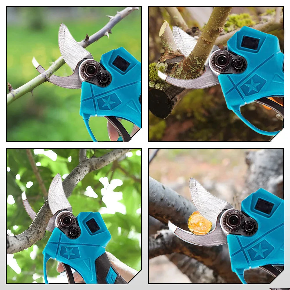 NEW Arrivals 3PCS Set (NO BATTERY INCLUDED) Electric Garden Pruner Chainsaw Telescoping Pole 3 IN 1 Pruner High Branch Saw Garden Tree Pruning Tool (For Makita 18V Battery)