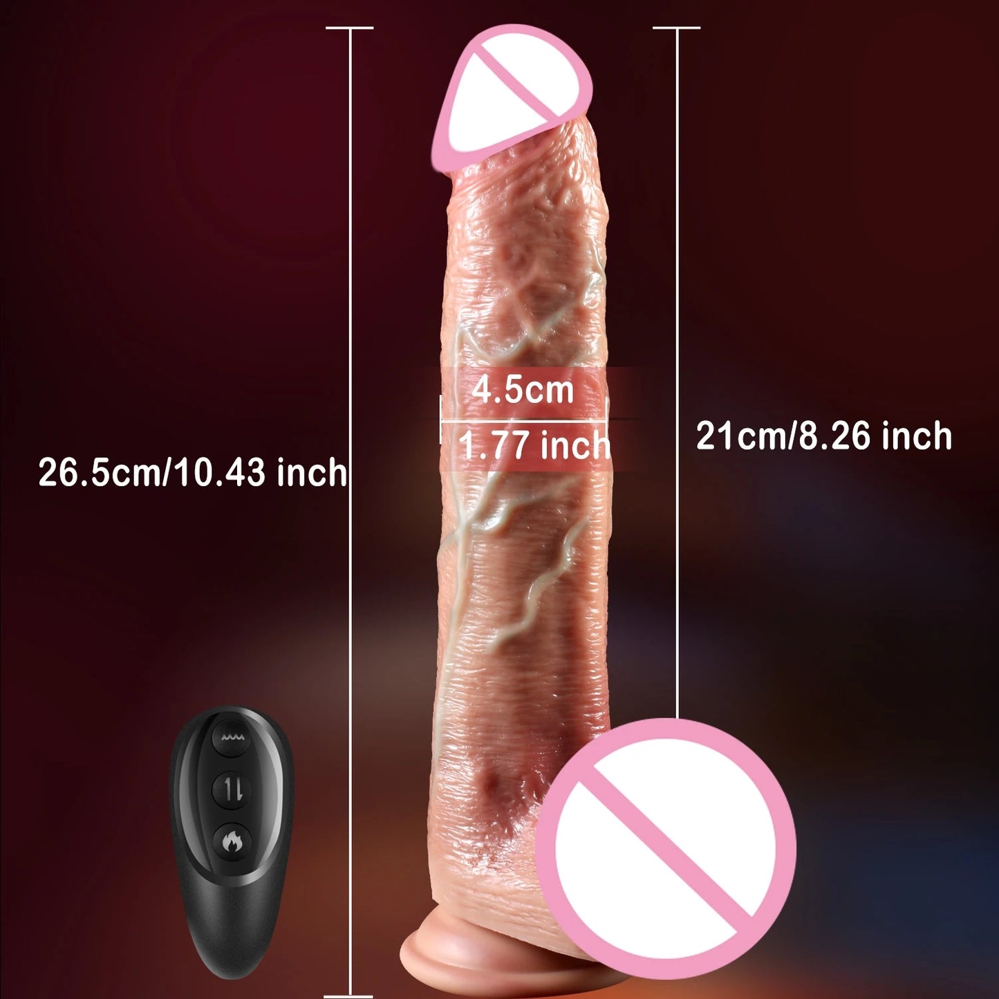 NEW Arrivals 10 inch Realistic Dildo Big Penis Anal Dildos Female Masturbation Telescoping Vibrator Vagina Anal Stimulator Sex Toy for Women Adults Sex Store Products