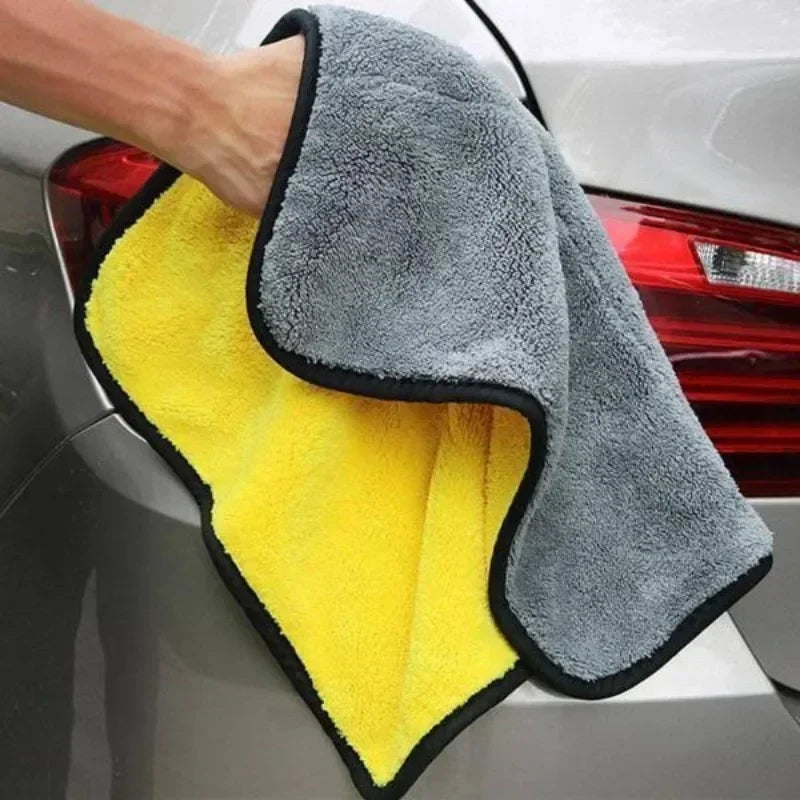 NEW Arrivals 20PCS Set Thickened Car Microfiber Cloths Double Sides Washing Drying Cleaning Towels Auto Detailing Towel Rags Cleaner Tools