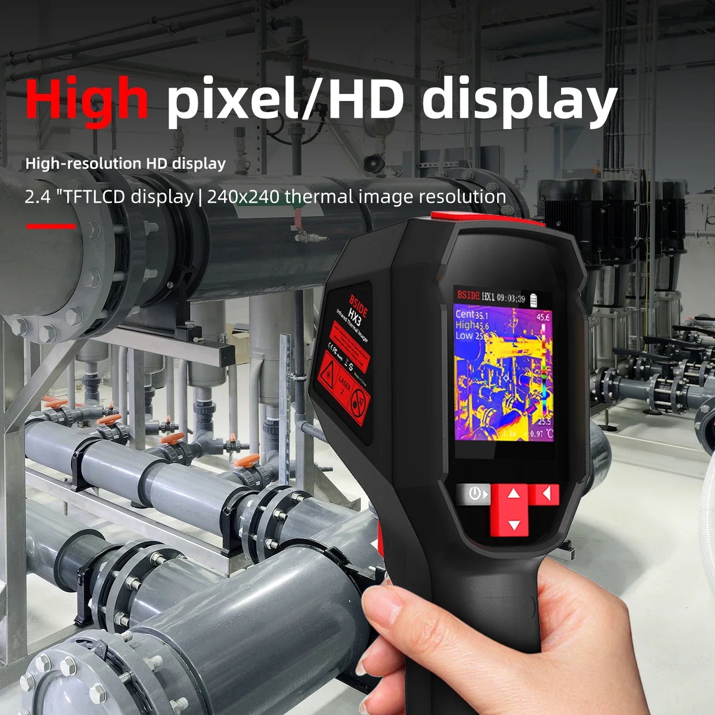 NEW HX3 Handheld Thermal Imaging Camera Electric Non-Contact Thermometer -20-550℃ 240X240ir Thermal Camera